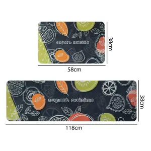 Combo X2 Tapete De Cocina Baño Estampado
