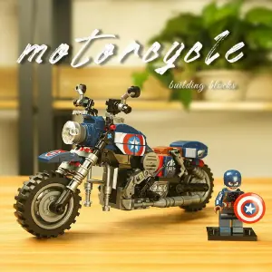 Moto Capitan America Avengers Figura