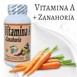 Vitamina A con Zanahoria x 100 cápsulas