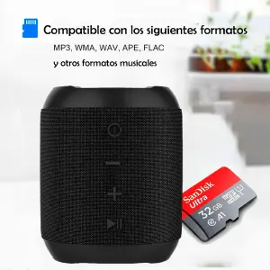 Bocina Parlante Portable Glu Bluetooth