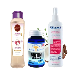 Kit Caída de Cabello Biotina Shampoo Loc