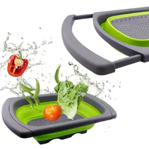 ESCURRIDOR LAVAPLATOS VERDURAS AJUSTABLE