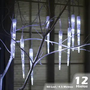 Luz Led Tubo Hielo 4.5M 12 Hielos 2271