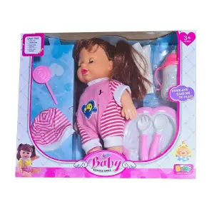 Muñeca Pijama Gorro Tetero Utencilios De