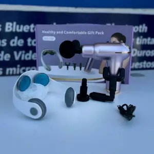 Kit 2En1 Pistola Masajeadora Inalambrica