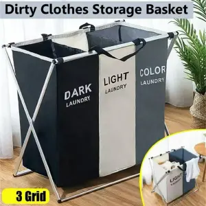 CESTA CLASIFICADOR ROPA LAVANDERIA 3 COM