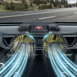 Ventilador de doble cabeza para coche