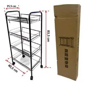 ESTANTE RECTANGULAR 4 NIVELES