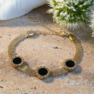 Pulsera Chinesca RM en Oro Lamiando 18k