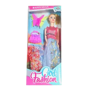 Muñeca Vestido Mariposa Bolso Mariposa