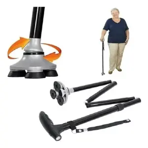 BASTÓN PLEGABLE CON LINTERNA: ¡Seguridad y comodidad en cada paso! - UD Bastón Plegable