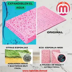 Esponjas Biodegradables MOD set x 4