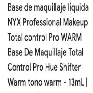 Basé liquida NYX profesional Makeup