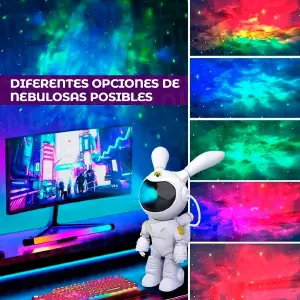 Proyector De Estrellas Conejo Astronauta