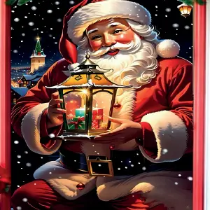 Forro navideño para puertas