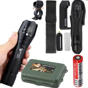 Linterna Militar 12000lm Kit Completo