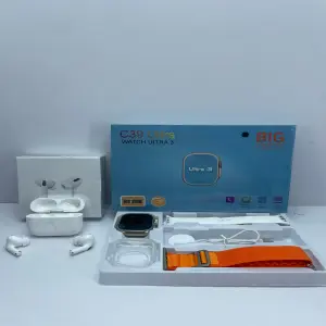 COMBO RELOJ C39 Y AUDIFONOS TIPO AIPODS