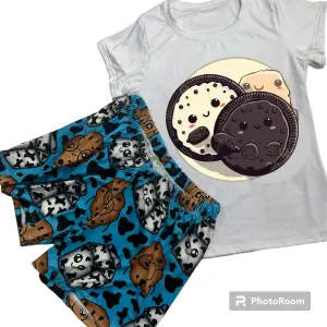 Pijama Piel de durazno Oreo Blanco Niño
