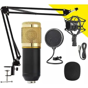 Combo Micrófono Bm-800 Condensador Con