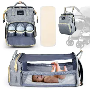 Morral pañalera multifuncional cambiador