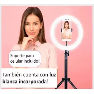 Aro De Luz Rgb 33 Cm + Tripode