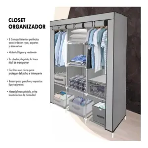 ORGANIZADOR DE ROPA CON 7 ESTANTES