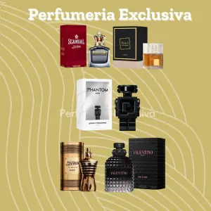 Kit 5 perfumes + 5 perfumeros
