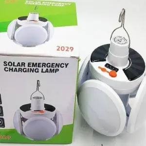 Bombillo Recargable Con Panel Solar