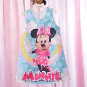 Vestido minnie arcoiris