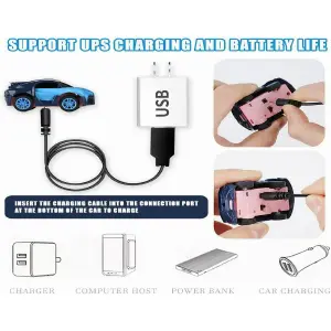 Reloj con mini carro a control remoto