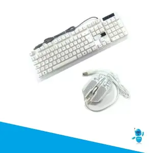 Combo Gamer Retro Iluminado Teclado