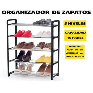 ORGANIZADOR DE ZAPATOS 10 PARES 5 NIV