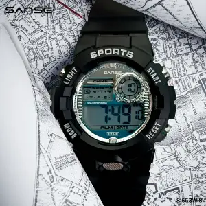 S-653W-8 PLATEADO RELOJ SANSE ESTUCHE