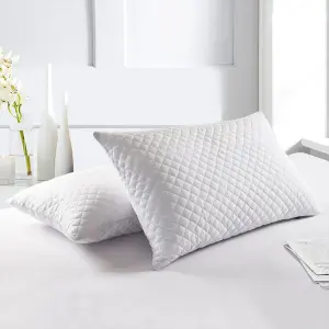 2 Almohadas + 2 protectores de almohada