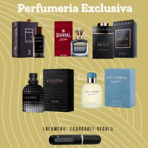 Kit 5 perfumes + perfumero