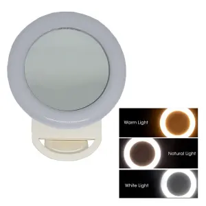 Aro De Luz Para Celular Con Espejo