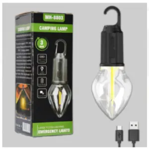 FOCO HOGAR PORTÁTIL GANCHO LED USB