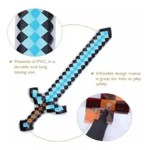 Espada Minecraft De Diamante 60 Cm
