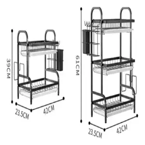 Escurridor De Cocina 3 Niveles para Plat
