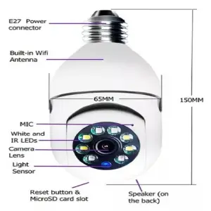 CAMARA IP BOMBILLO APP V380
