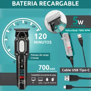 Maquina Corta Pelo Inalambrica V900