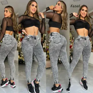 JOGGER GRIS TELA STRECH