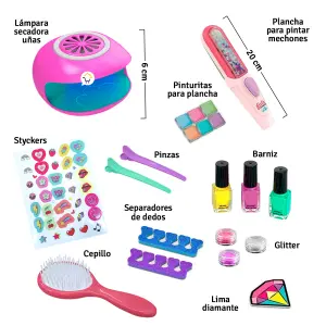 Kit 2 En 1 Set De Uñas Lámpara MBK377