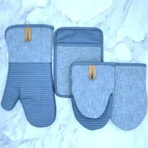 Set de Guantes de Cocina: ¡Protección y Estilo en la Cocina! - Set de guantes de cocina