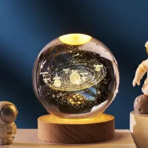 Lampara nocturna de bola de cristal de g