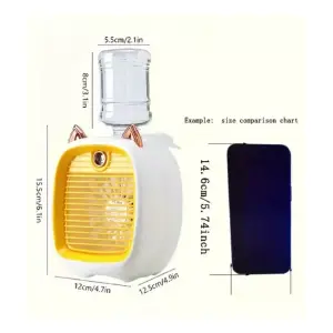 Humidificador Difusor Mini Ventilador Re