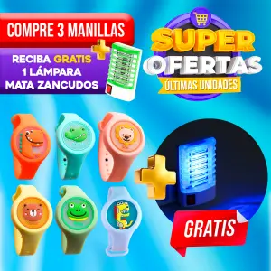 Set x3 Manillas Repelentes + Regalo