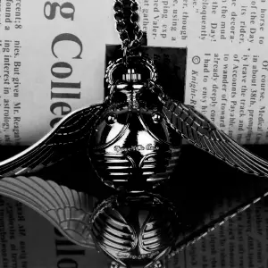 Collar Reloj Snitch Harry Potter Negro