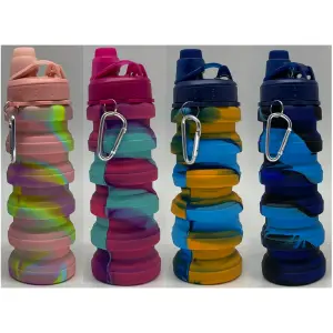 TERMO PLEGABLE DE SILICONA 500ML