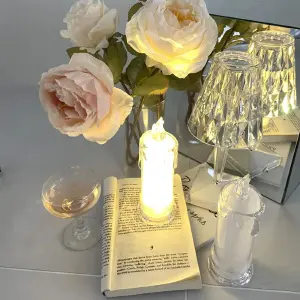 3 Velas Artificiales Decorativas con Luz